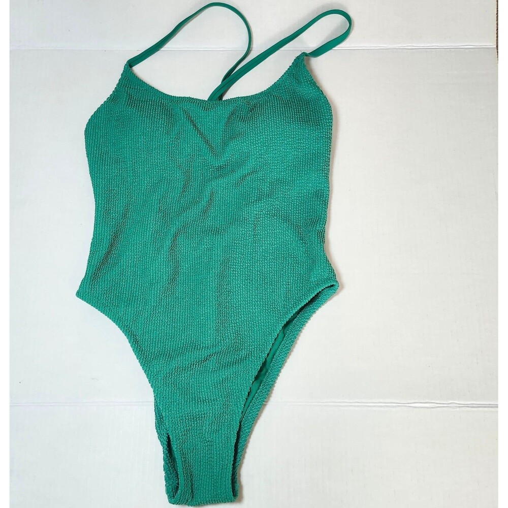 Size 8/10 Green Crinckle Textured One Piece